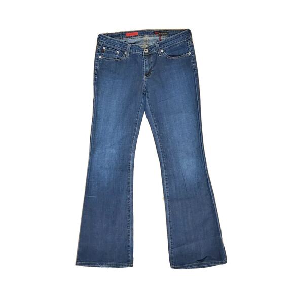 ADRIANO GOLDSCHMIED AG WOMENS THE CLUB BLUE JEANS - SIZE 28x30.5 BOOTCUT DENIM - Picture 2 of 8